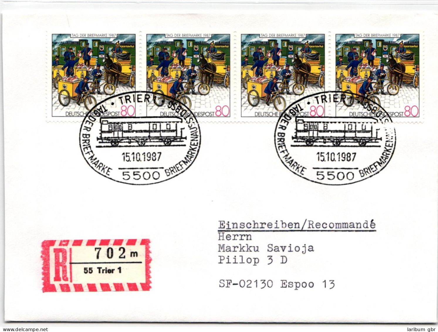 BRD Bund 1337 Auf Brief Als Mehrfachfrankatur Vom Ersttag #ND756 - Other & Unclassified
