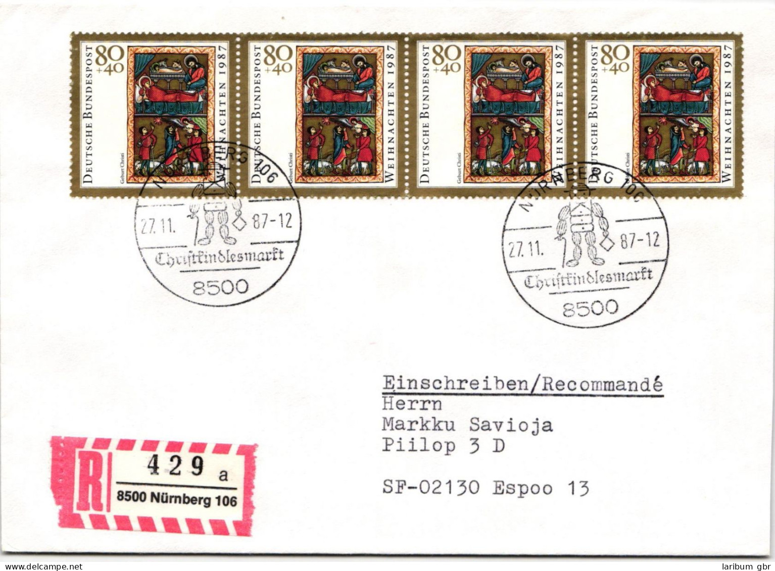 BRD Bund 1346 Auf Brief Als Mehrfachfrankatur Vom Ersttag #ND713 - Other & Unclassified
