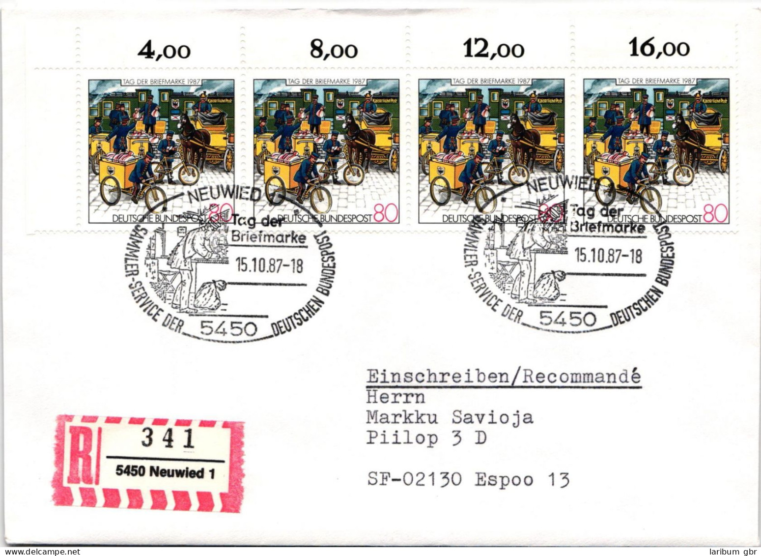 BRD Bund 1337 Auf Brief Als Mehrfachfrankatur Vom Ersttag #ND755 - Other & Unclassified