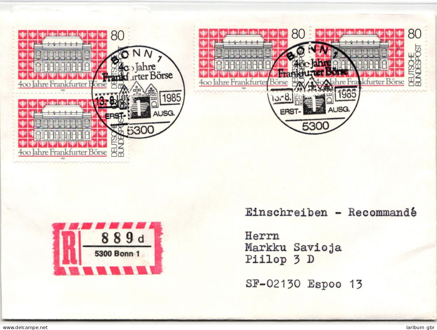 BRD Bund 1257 Auf Brief Als Mehrfachfrankatur Vom Ersttag #ND796 - Other & Unclassified