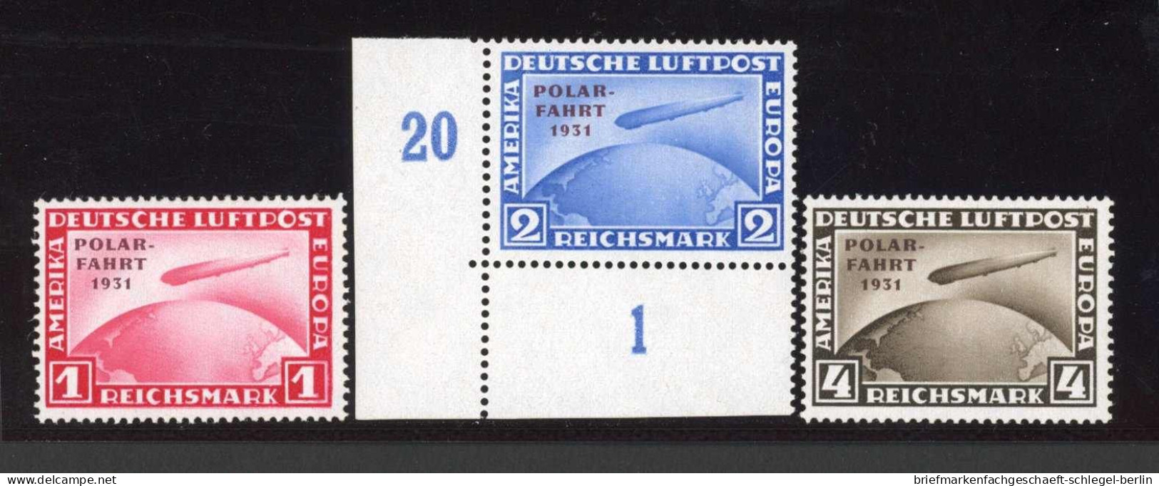 Deutsches Reich, 1931, 456-58, Postfrisch - Autres & Non Classés