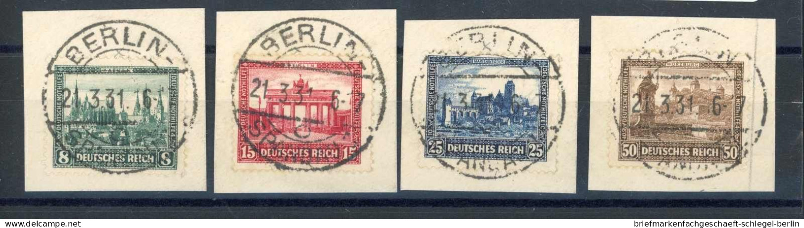 Deutsches Reich, 1930, 450-53, Briefstück - Altri & Non Classificati