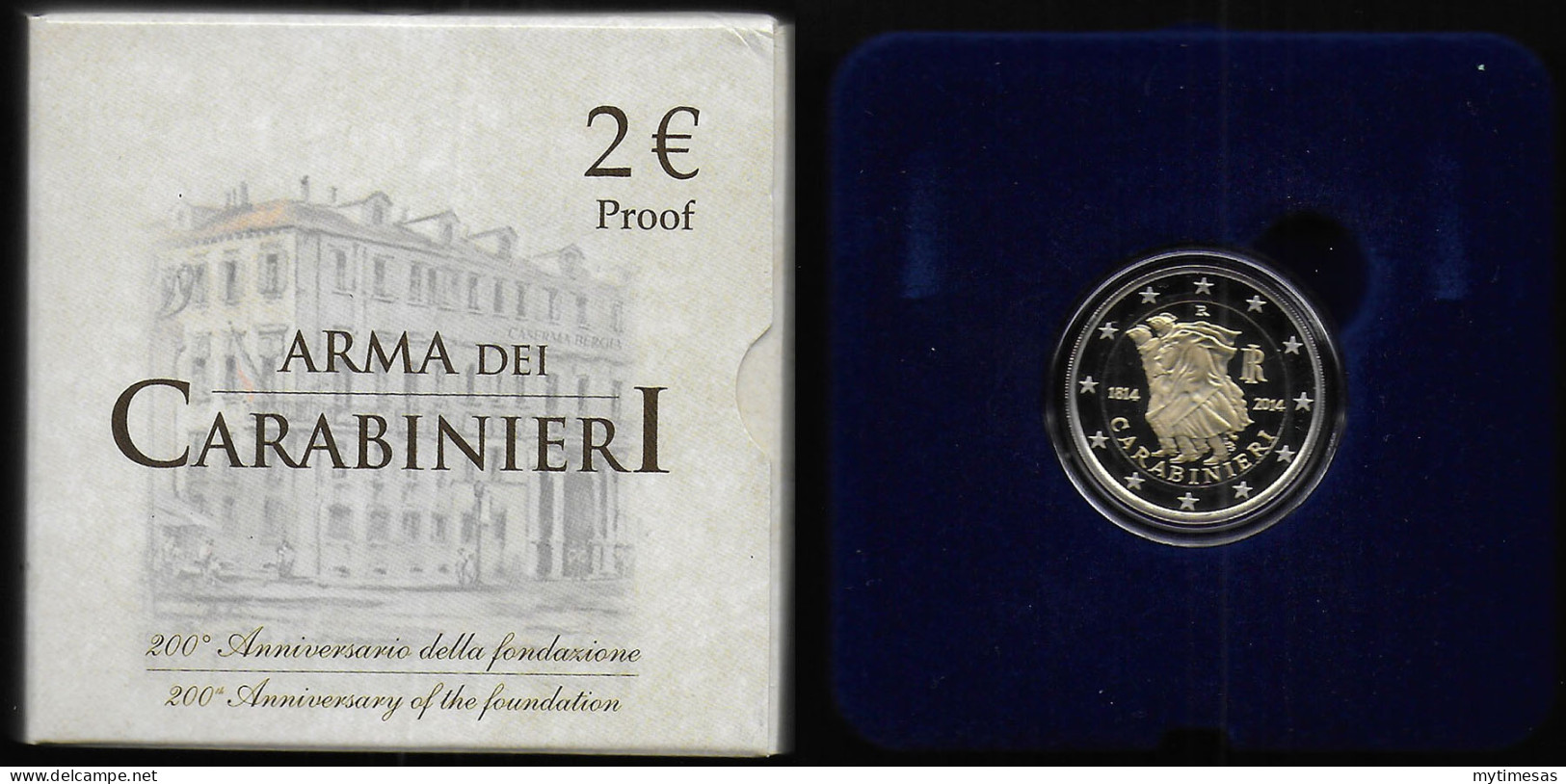 2014 Italia Euro 2,00 Carabinieri Proof - Italie