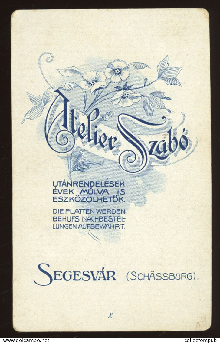 HUNGARY SEGESVÁR  CDV Photo 1910. Ca. - Oud (voor 1900)