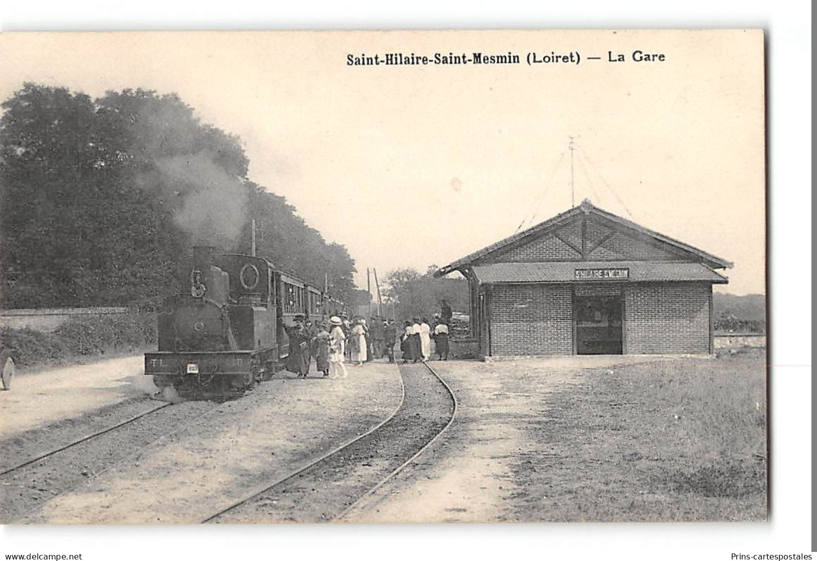 CPA 45 St Hilaire Saint Mesmin La Gare Et Le Train Tramway - Andere & Zonder Classificatie