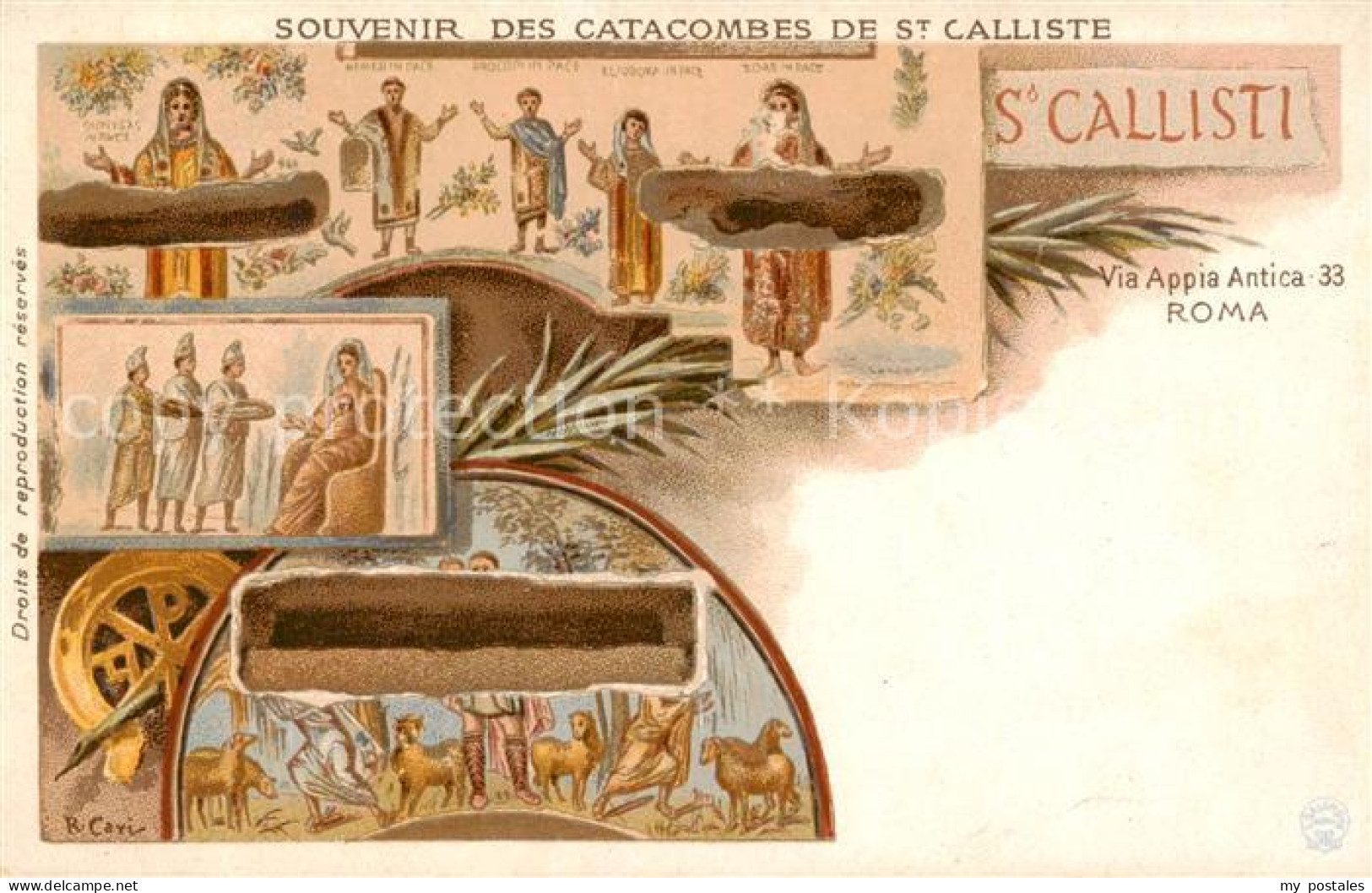 73792632 St Calliste Roma Rom Catacombes De St Calliste - Via Appia Antica 33  - Andere & Zonder Classificatie