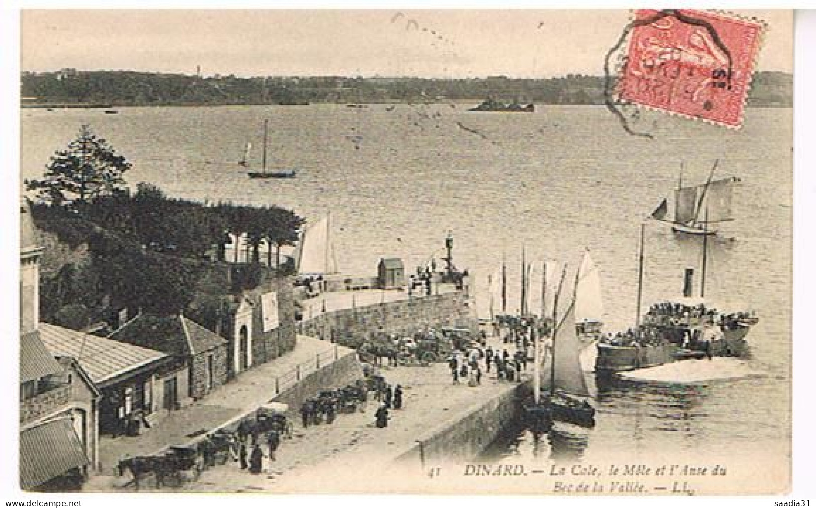 35    DINARD LA CALE LE MOLE ET L ANSE DU BEC DE LA VALLEE 1907 - Dinard