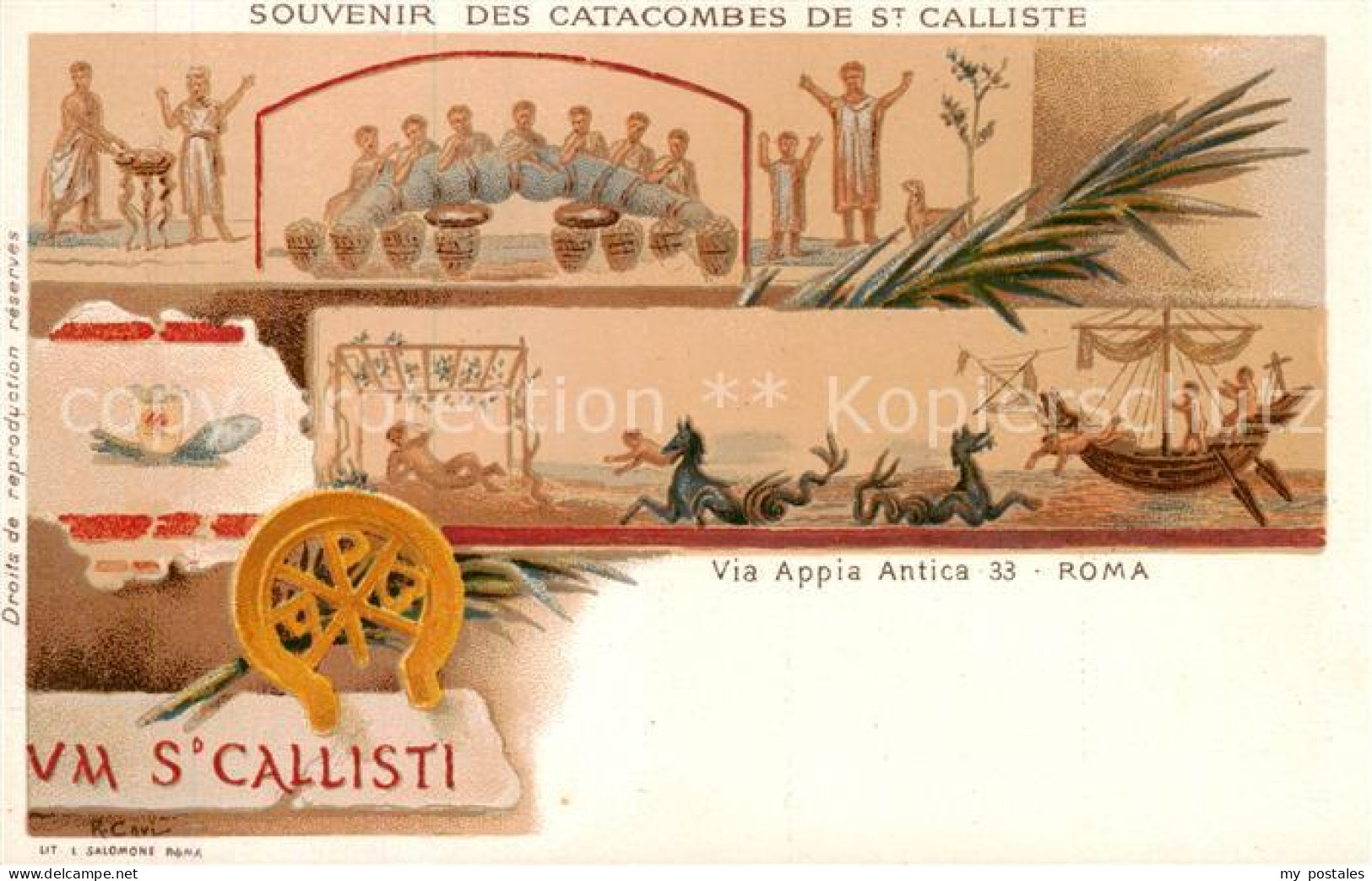 73792630 St Calliste Roma Rom Catacombes De St Calliste - Via Appia Antica 33  - Andere & Zonder Classificatie