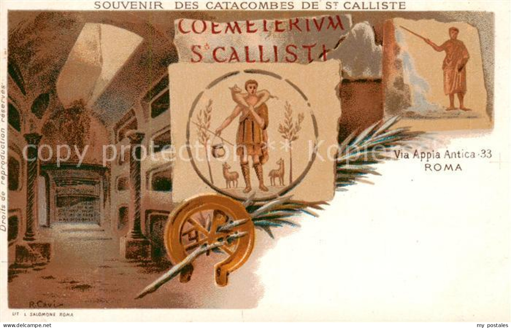 73792629 St Calliste Roma Rom Catacombes De St Calliste - Via Appia Antica  - Andere & Zonder Classificatie