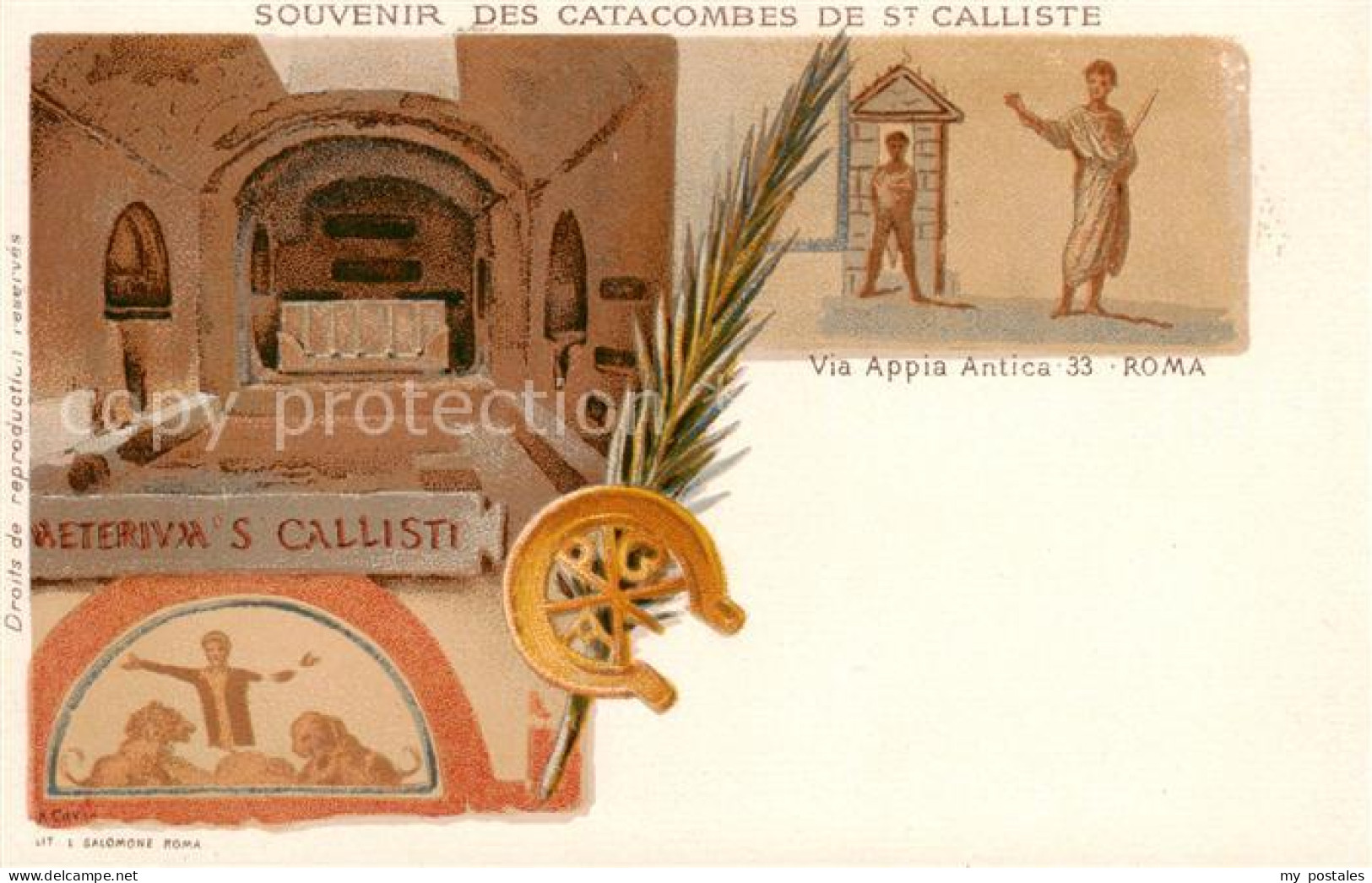 73792627 St Calliste Roma Rom Catacombes De St Calliste - Via Appia Antica   - Other & Unclassified