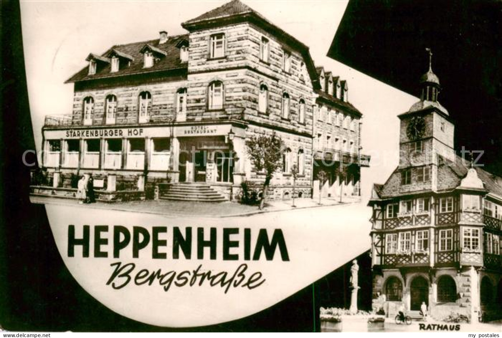 73792621 Heppenheim Bergstrasse Hotel Starkenburger Hof U. Rathaus Heppenheim Be - Heppenheim