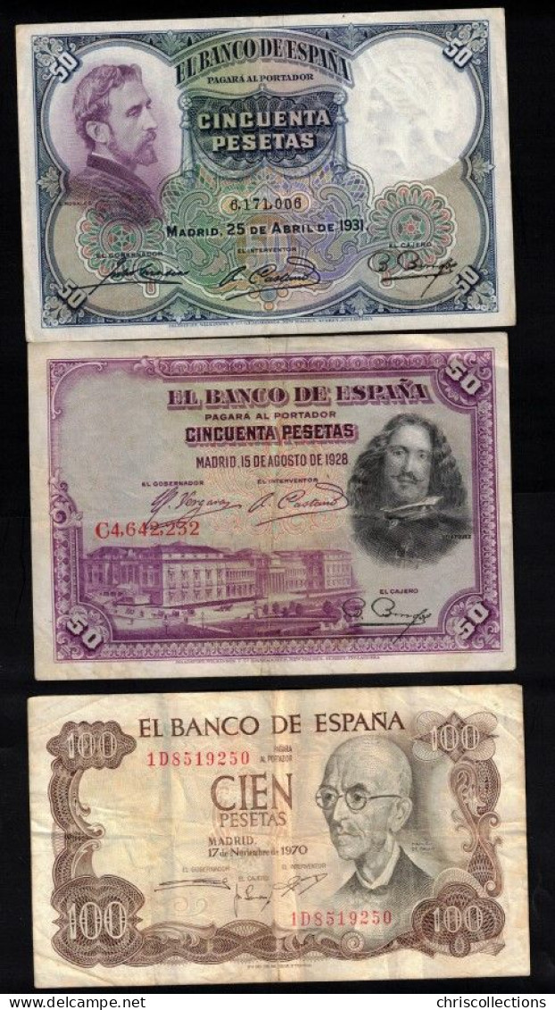 ESPAGNE - PORTUGAL - Lot De 12  Billets - Collections & Lots