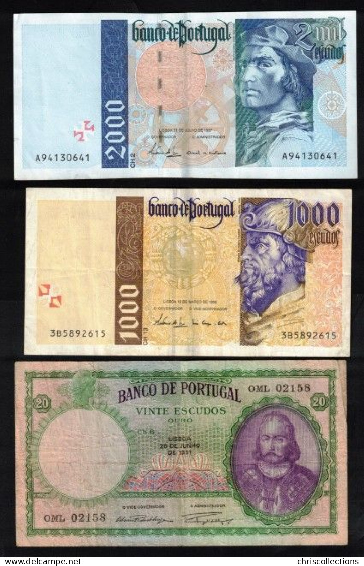 ESPAGNE - PORTUGAL - Lot de 12  Billets