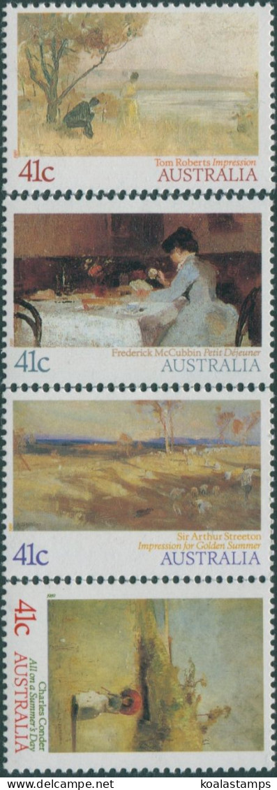 Australia 1989 SG1212-1215 Impressionist Paintings Set MNH - Otros & Sin Clasificación