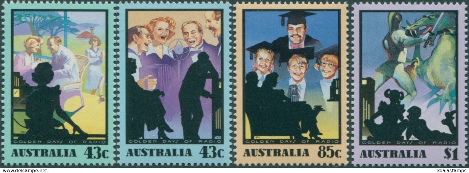 Australia 1991 SG1295-1298 Radio Broadcasting Set MNH - Other & Unclassified