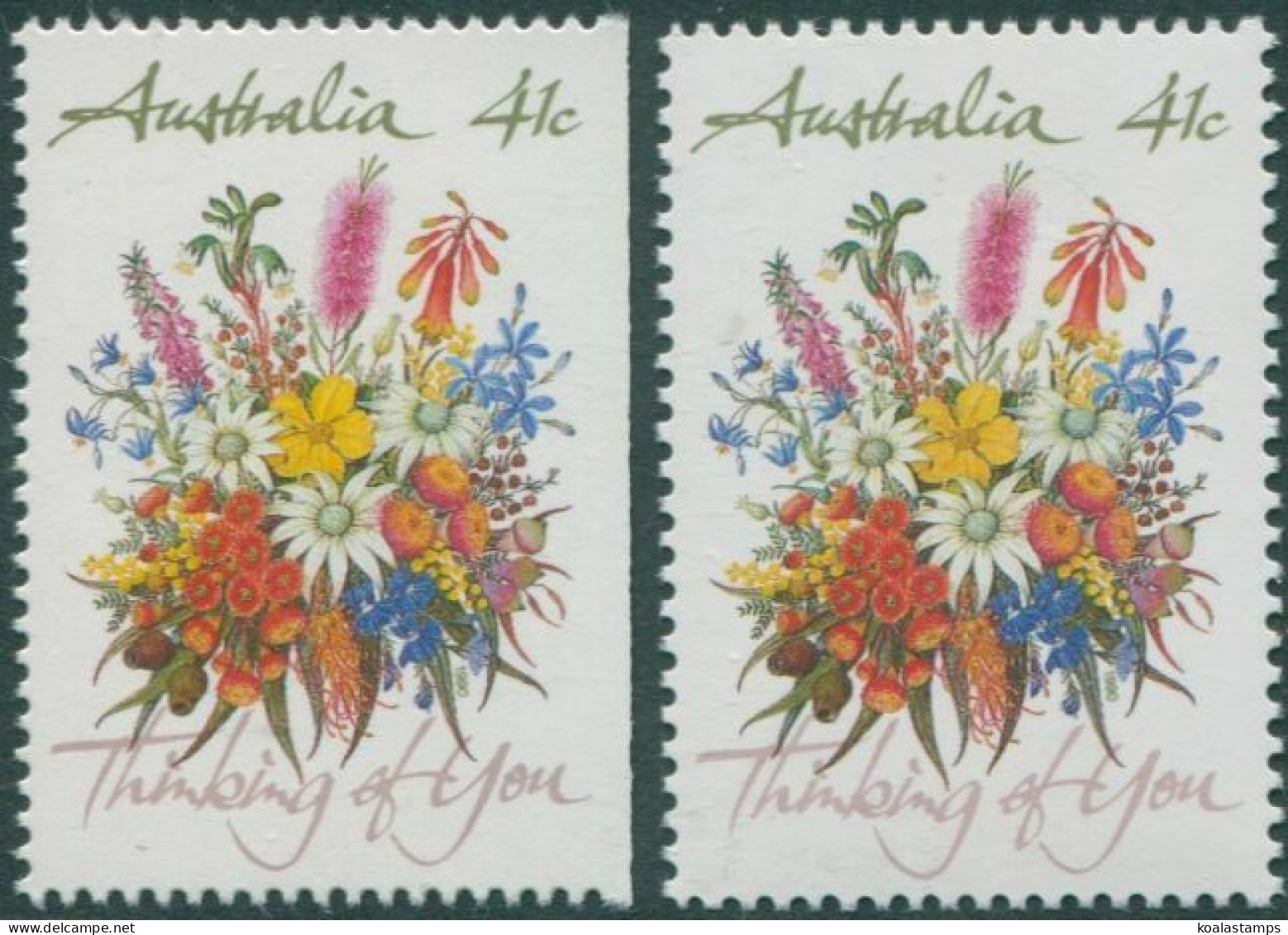 Australia 1990 SG1230 41c Wildflowers Both MNH - Other & Unclassified