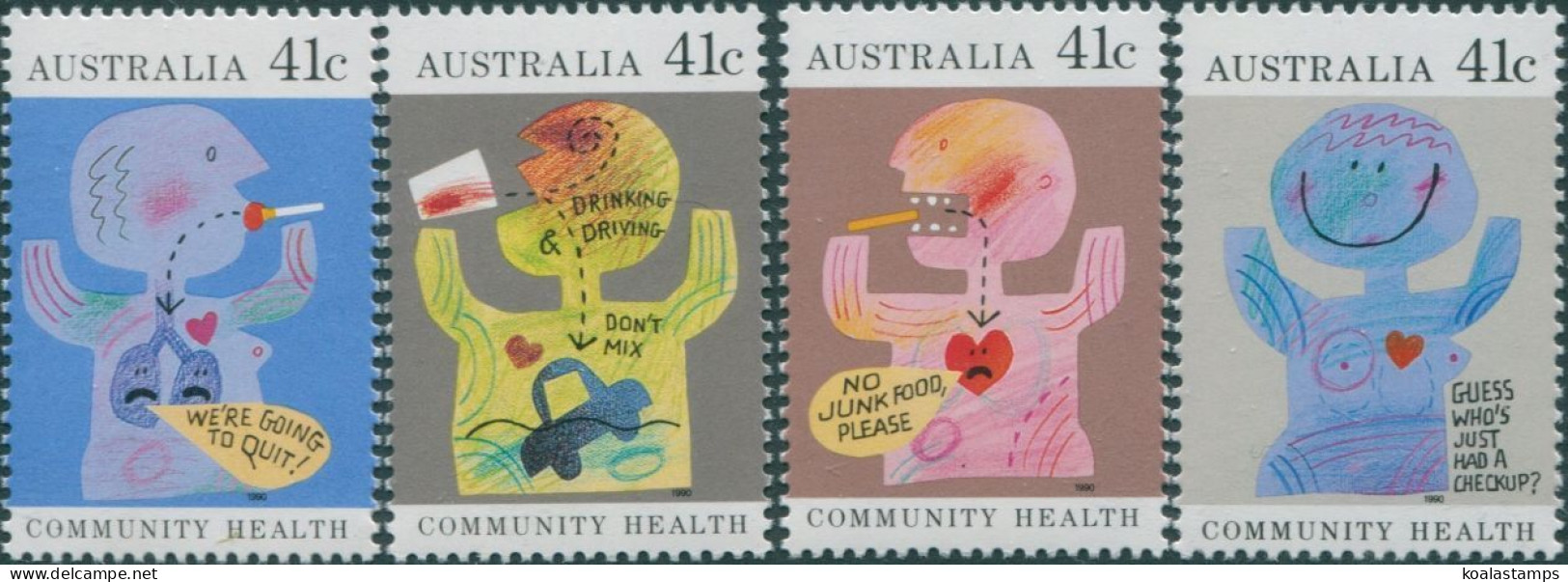Australia 1990 SG1237-1240 Community Health Set MNH - Sonstige & Ohne Zuordnung