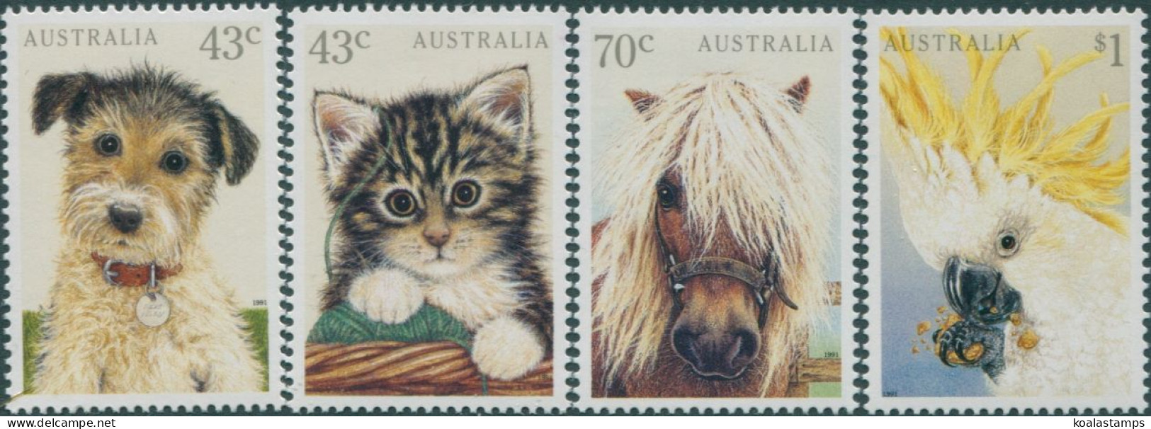 Australia 1991 SG1299-1302 Domestic Pets Set MNH - Otros & Sin Clasificación