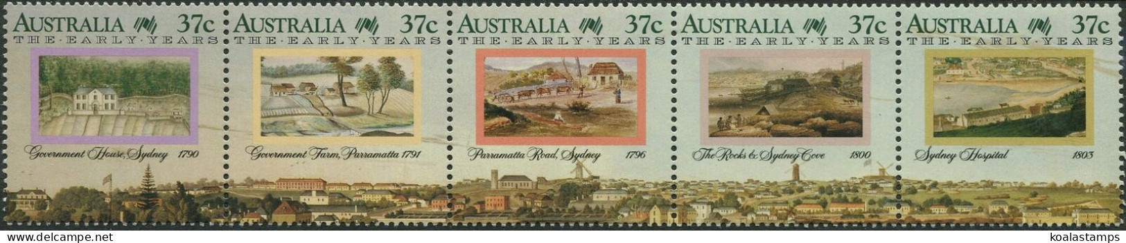 Australia 1988 SG1137a The Early Years Strip Of 5 MNH - Autres & Non Classés