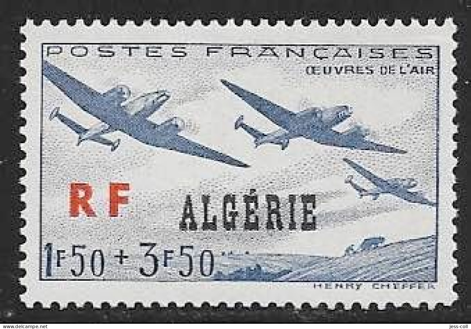 Yvert 245 1 F 50 + 3 F 50 Bleu-gris - ** - Unused Stamps