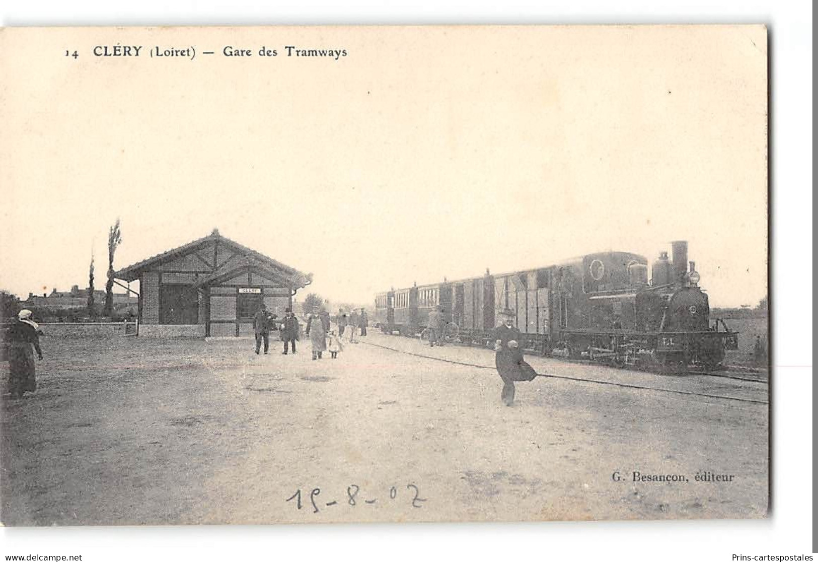 CPA 45 Clery La Gare Et Le Train Tramway - Otros & Sin Clasificación