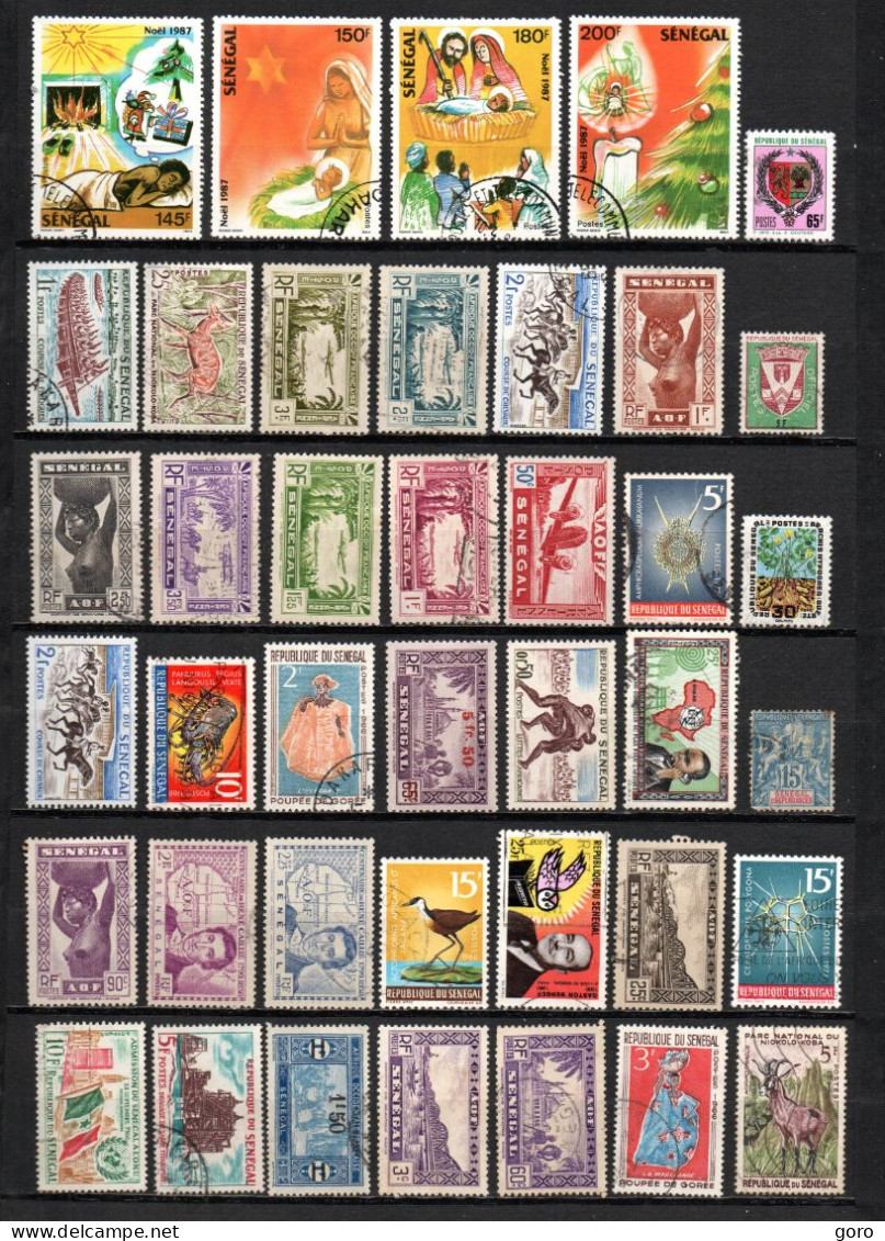 Senegal  .-   Lote  Nº   19  .-   40   Sellos - Sénégal (1960-...)