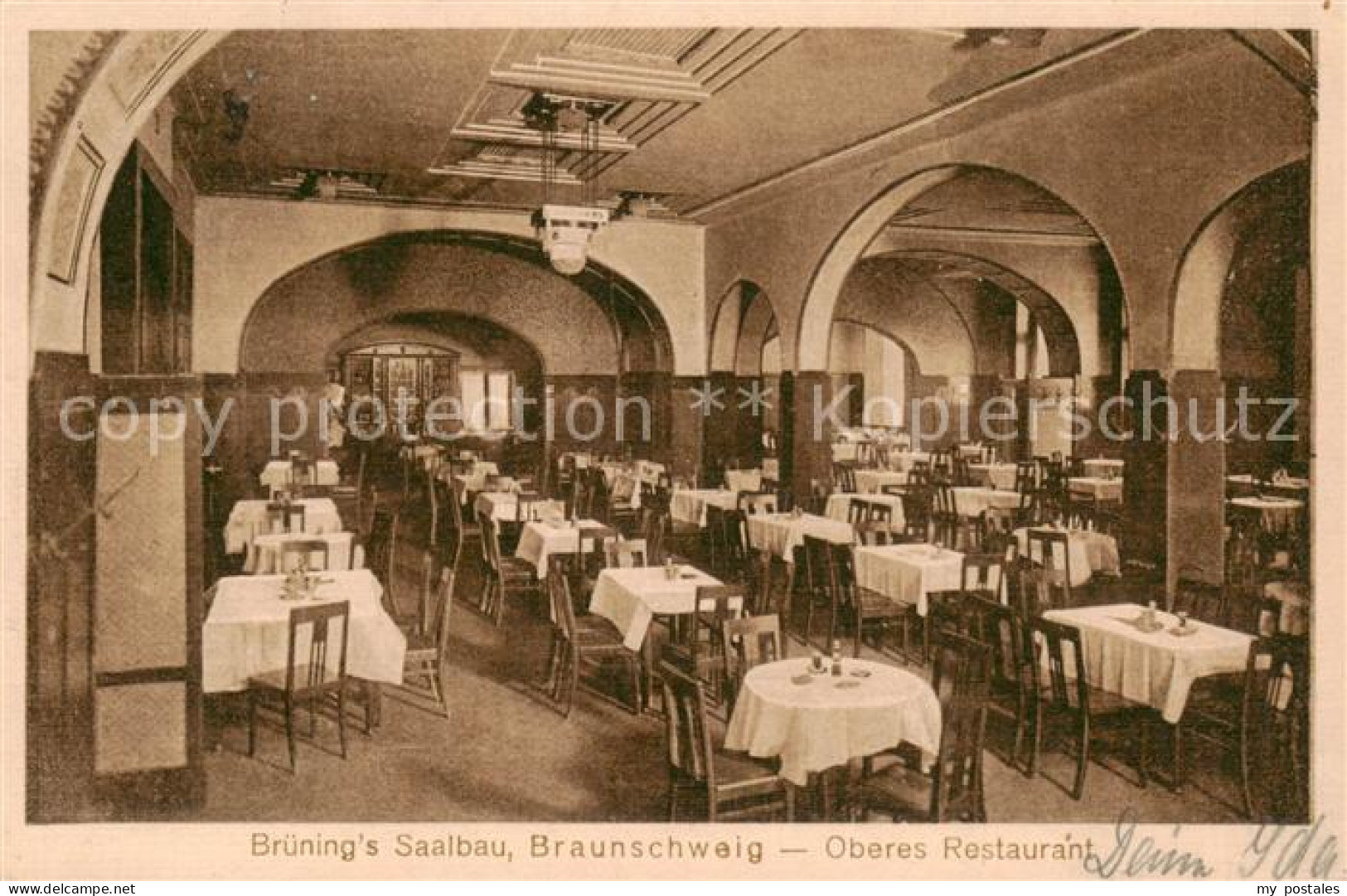 73792388 Braunschweig Bruenings Saalbau Oberers Restaurant Innenansicht Braunsch - Braunschweig