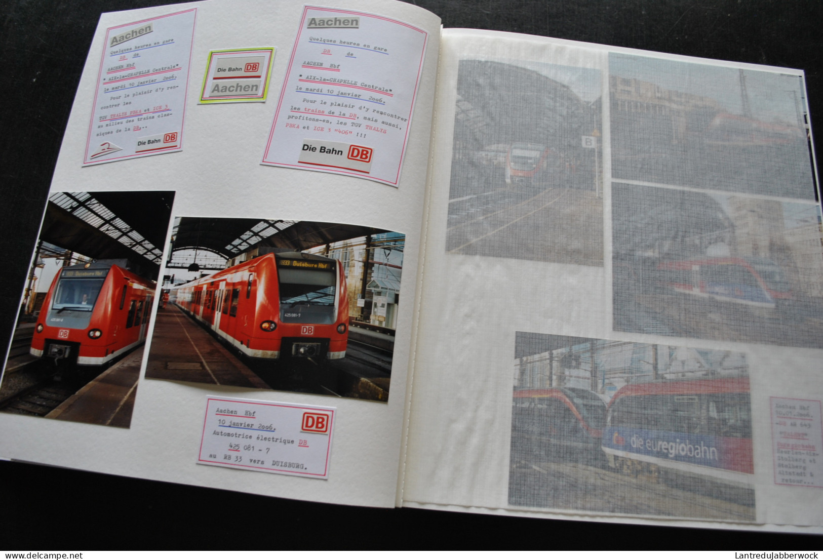 Album Photo 61 Thalys TGV Chantier Gare De Liège Guillemins Aix-la-Chapelle Viaduc Herve Battice Ruyff Astenet Bruxelles - Eisenbahnen