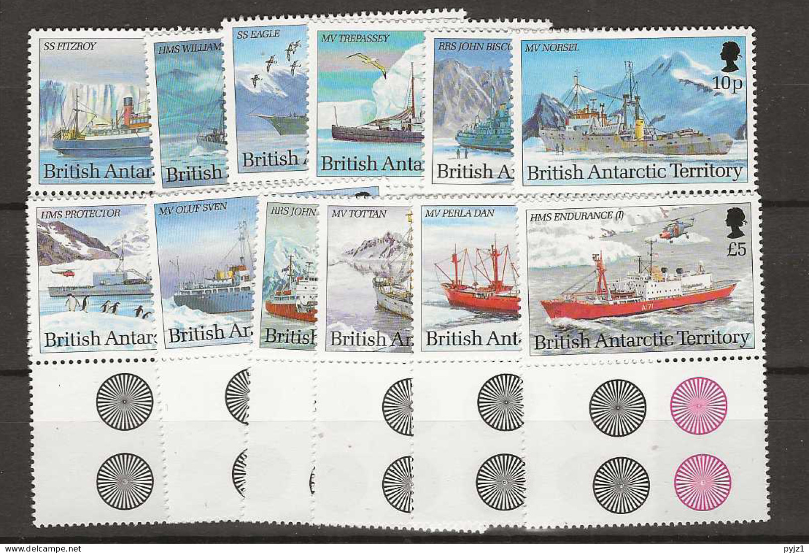 1993 MNH BAT Mi 203-14 Postfris** - Neufs