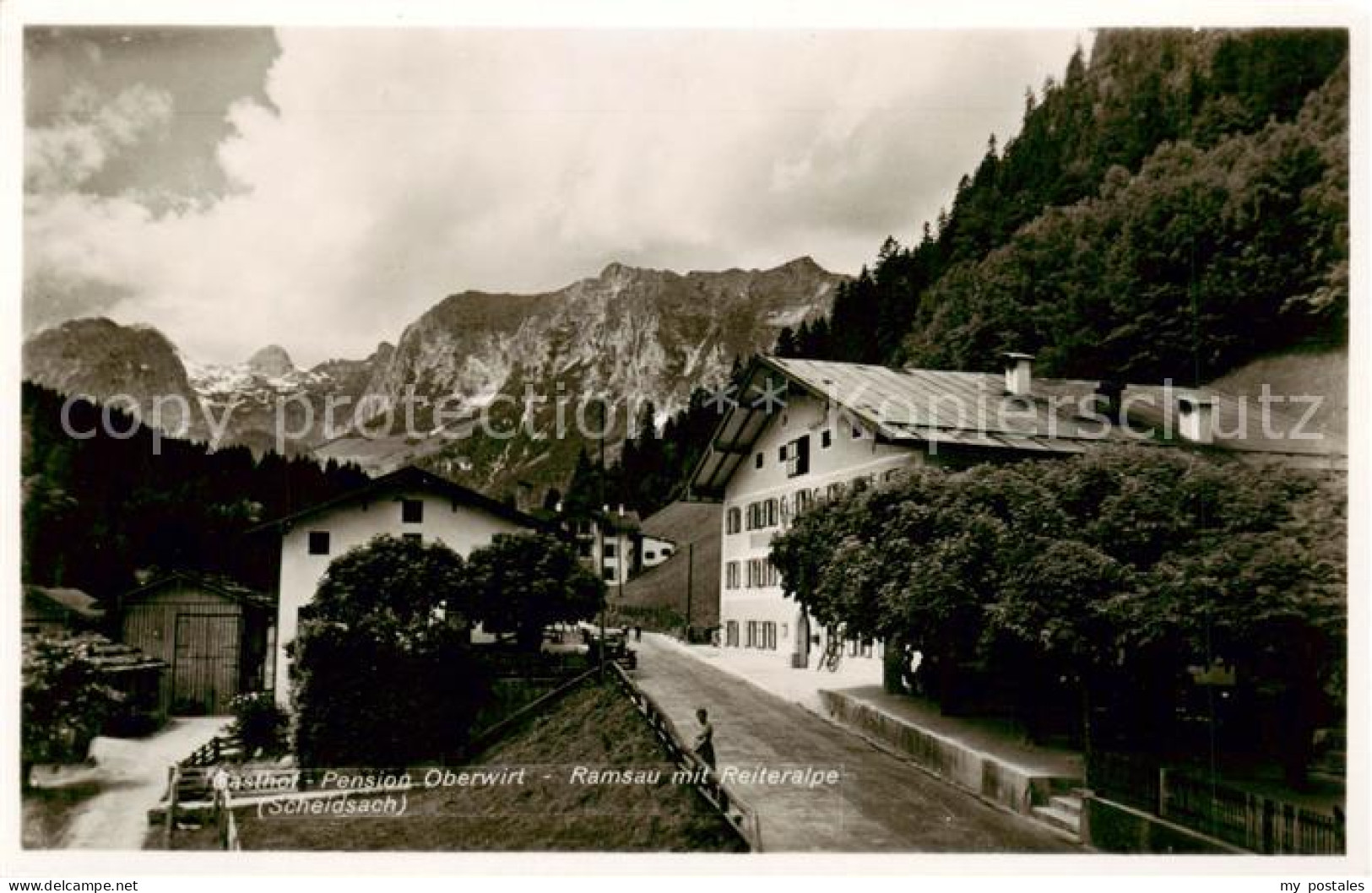 73792382 Ramsau  Berchtesgaden Gasthof-Pension Oberwirt Aussenansicht  - Berchtesgaden