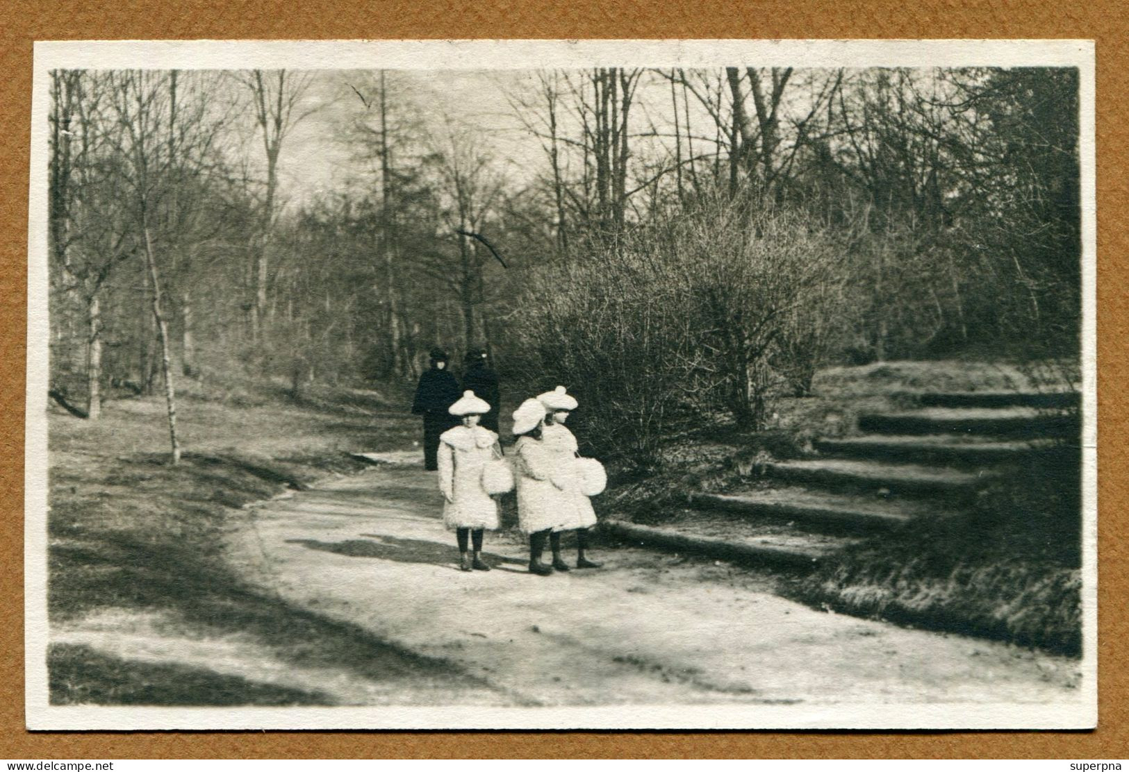 " PRINCESSE MARIE-ADELAÏDE - CHARLOTTE & HILDA "  Carte Photo 1904 - Familia Real