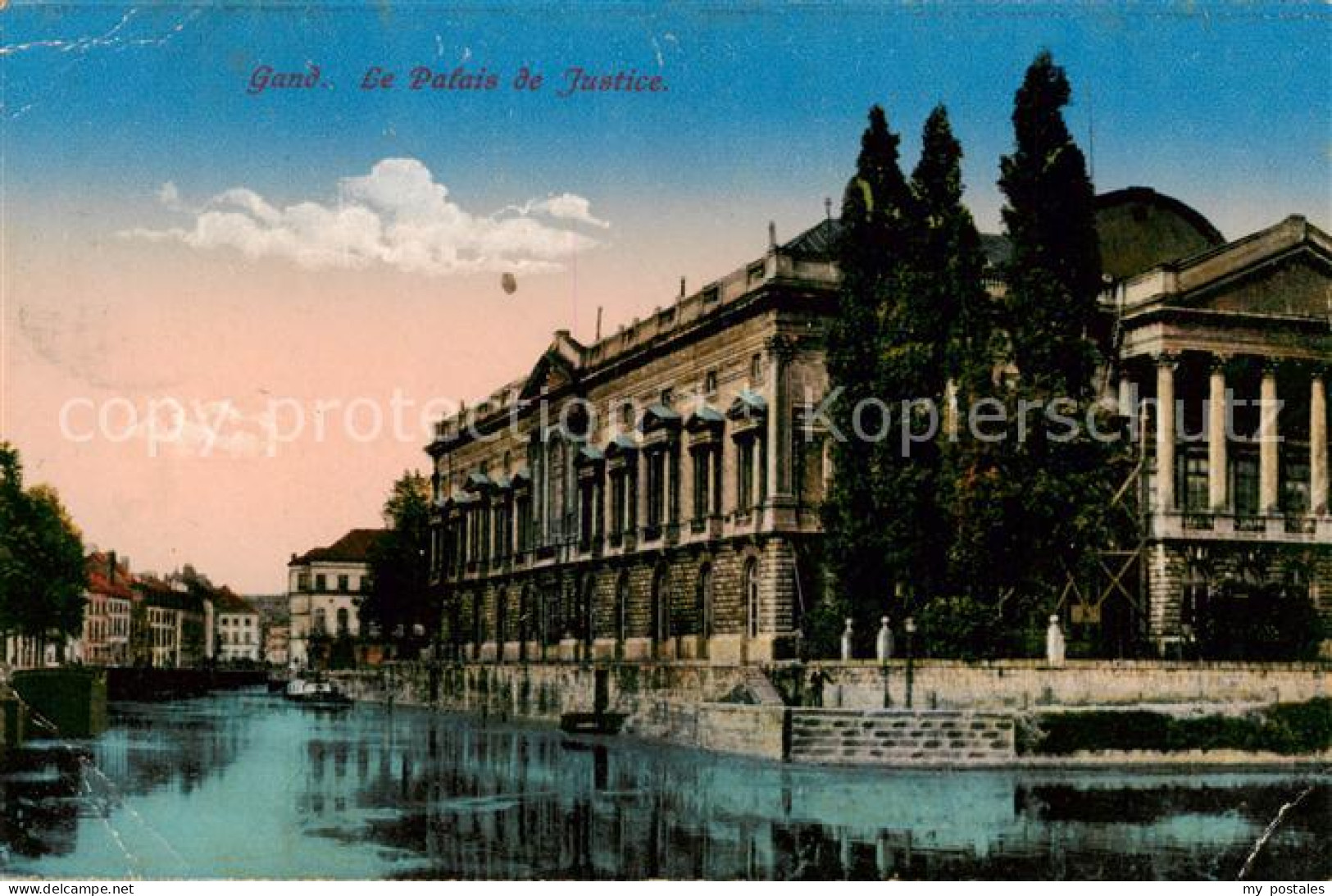 73792344 Gand Belgien Le Palais De Justice Feldpost Gand Belgien - Sonstige & Ohne Zuordnung