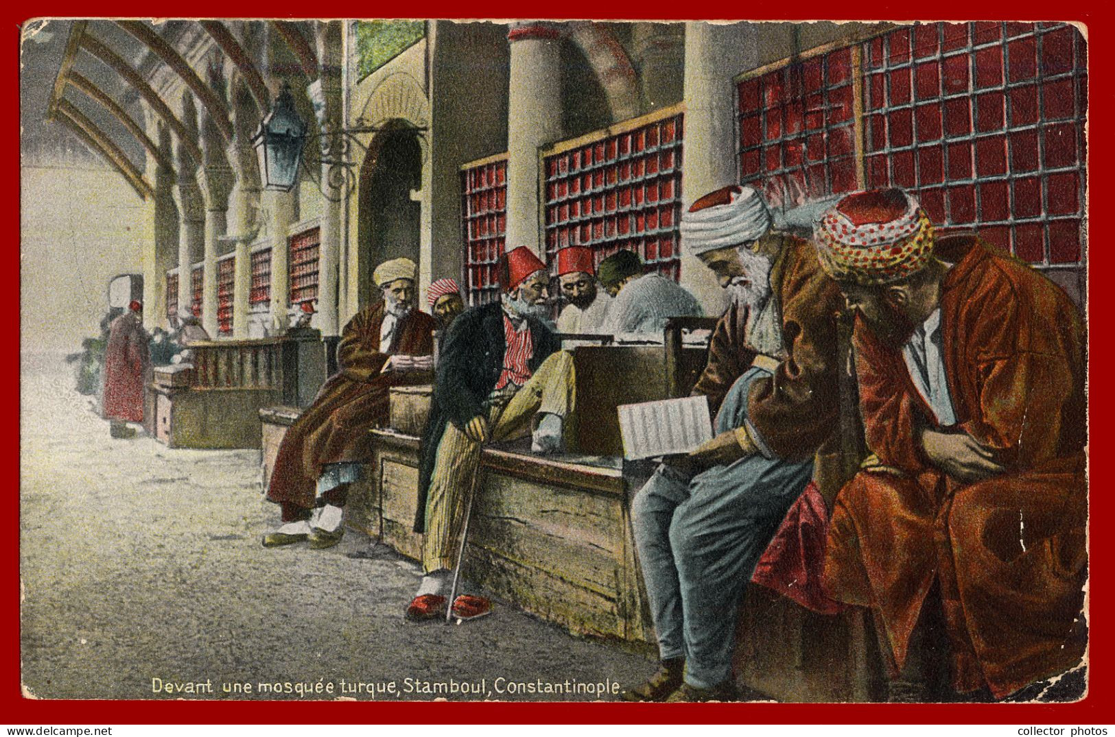 Constantinople Istanbul, Turkey. Lot Of 11 Vintage Postcards. Painted Style [de136] - Türkei