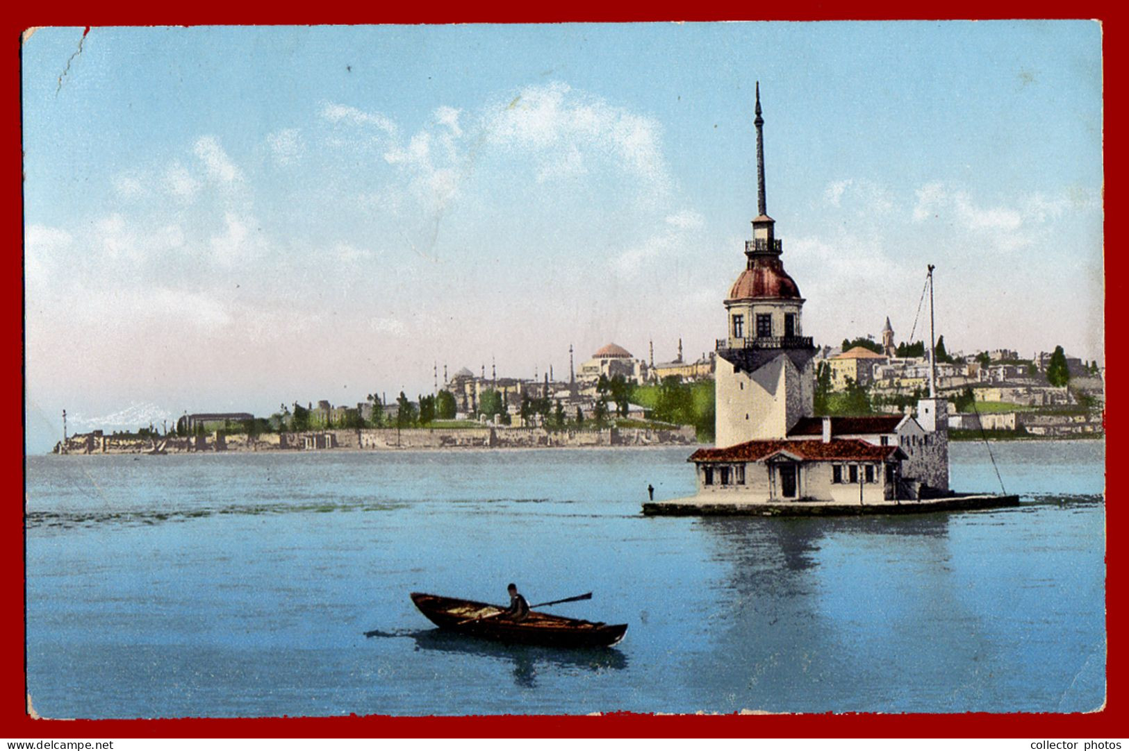 Constantinople Istanbul, Turkey. Lot of 11 vintage postcards. Painted style [de136]