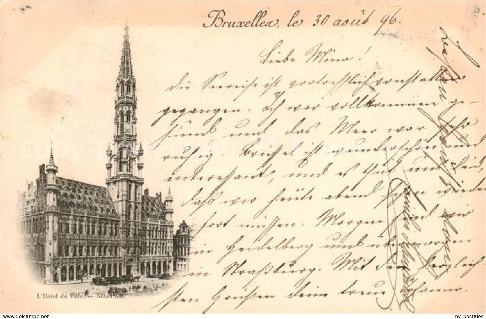 73792334 Bruxelles Bruessel Hotel De Ville Bruxelles Bruessel - Andere & Zonder Classificatie