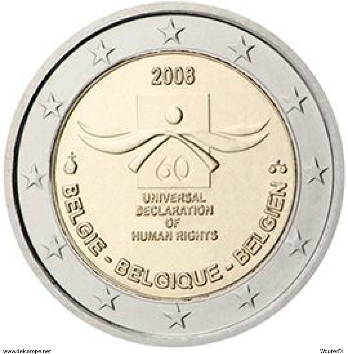 2 Euro België 2008 UNC - Belgio