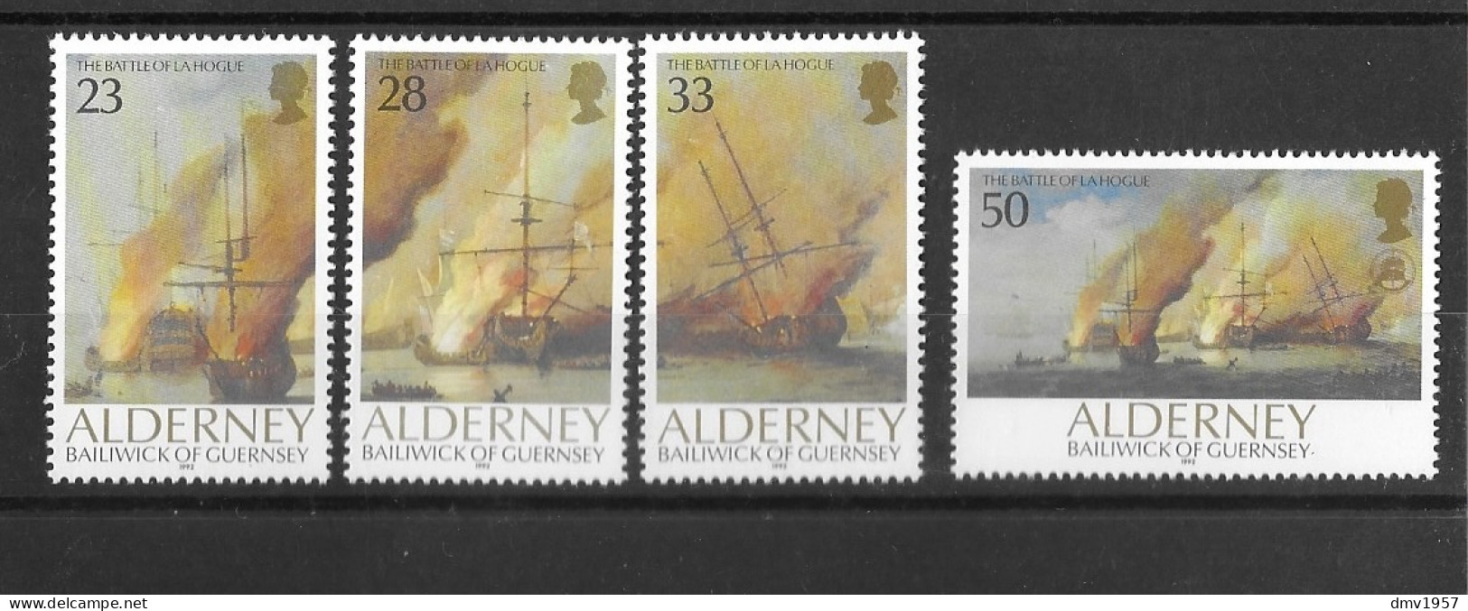 Alderney 1992 MNH 300th Anniv Of Battle Of La Hogue Sg A52/5 - Alderney