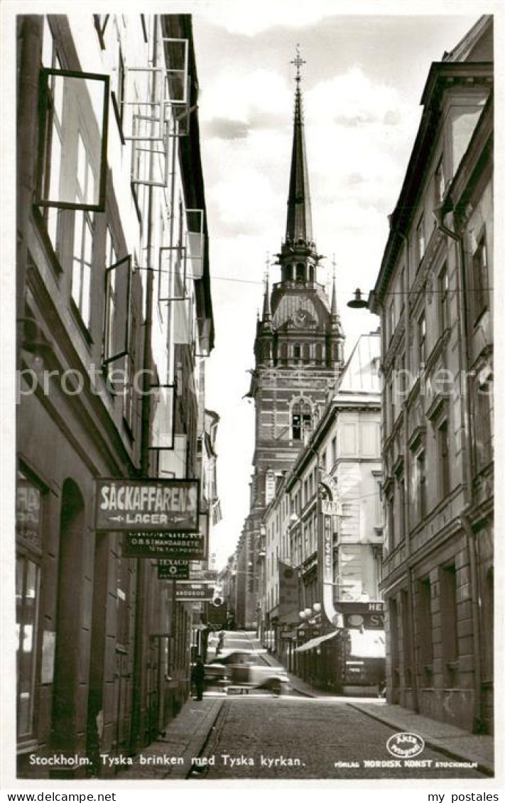 73792297 Stockholm Tyska Brinken Med Tyska Kyrkan Stockholm - Sweden