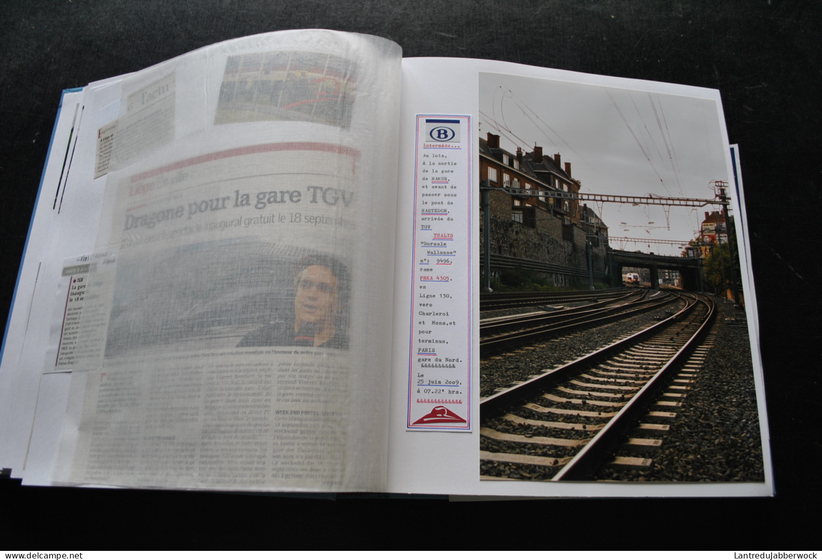 Album photo 68 TGV Thalys Inauguration Gare Liège Guillemins Revue de presse + Articles Cologne Cabine Hastedon Paris