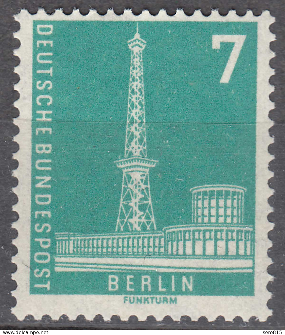 Berlin 1956 Mi. 135 Postfrisch MNH Freimarke Stadtbilder Funkturm   (70560 - Autres & Non Classés