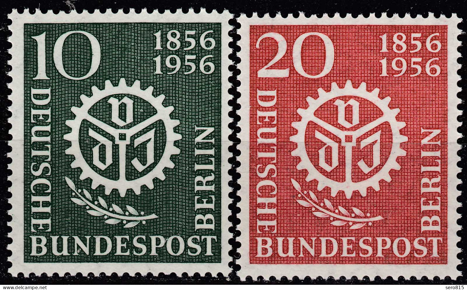 Berlin 1956 Mi. 138-139 Postfrisch MNH 10 + 20 Pfg. 100 Jahre Verein Ingenieure - Sonstige & Ohne Zuordnung