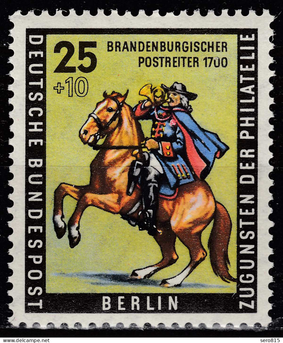 Berlin 1956 Mi. 158 Postfrisch MNH 25 + 10 Pfennig Brandenburgischer Postreiter - Autres & Non Classés