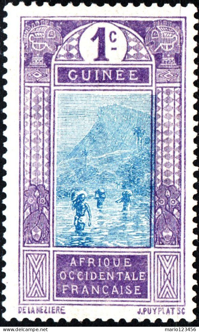 GUINEA FRANCESE, FRENCH GUINEA, PAESAGGI, LANDSCAPES, 1913, NUOVI (MLH*) Mi:FR-GU 63, Scott:FR-GU 63, Yt:FR-GU 63 - Unused Stamps