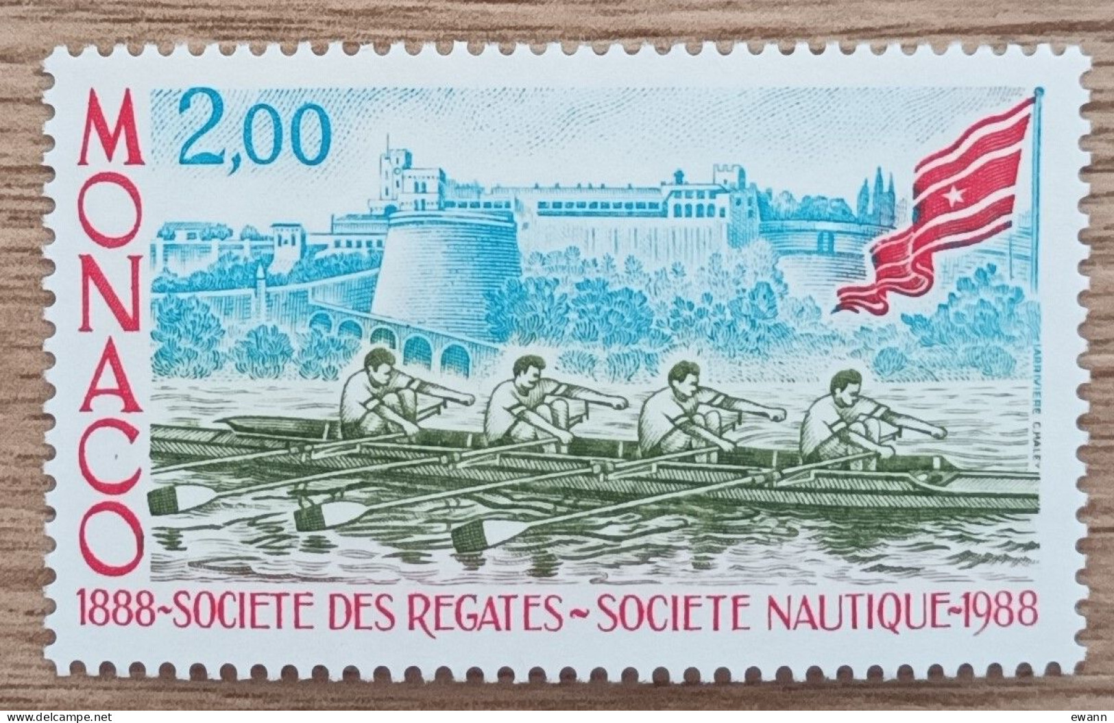 Monaco - YT N°1634 - Création De La Société Nautique De Monaco - 1988 - Neuf - Unused Stamps