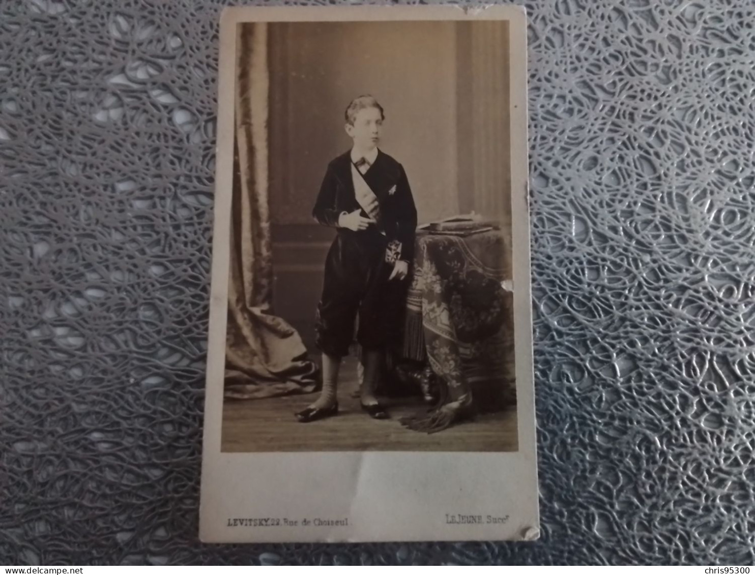 PHOTO CDV 19 EME SIECLE - PRINCE IMPERIAL LOUIS NAPOLEON III FAMILLE ROYALE BONAPARTE - Célébrités