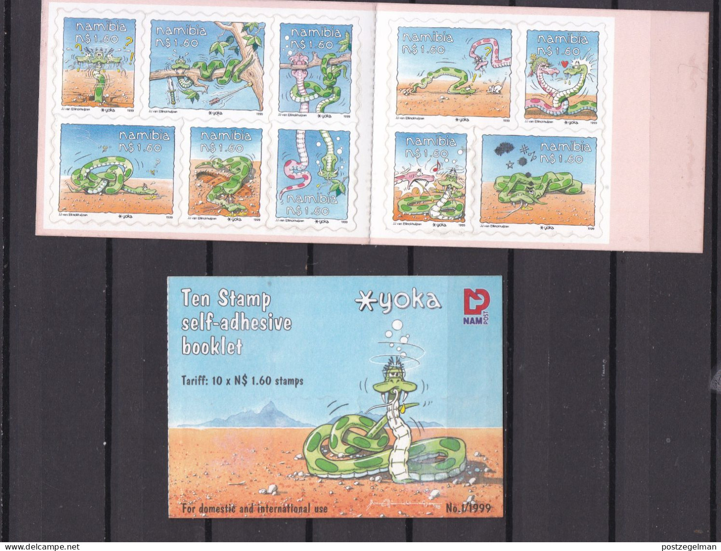 NAMIBIA, 1999, Mint Stamps In Booklet, YOKA, Stampnr(s).   F4169 - Namibia (1990- ...)