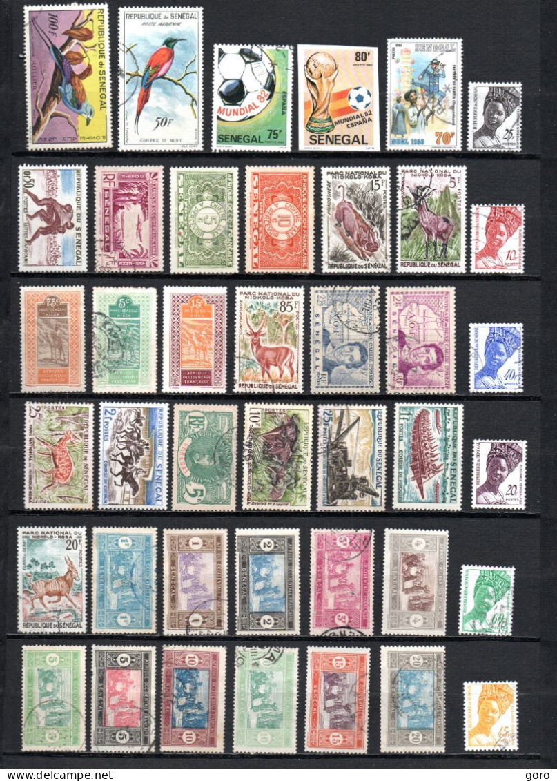 Senegal  .-   Lote  Nº   30  .-   41   Sellos - Sénégal (1960-...)