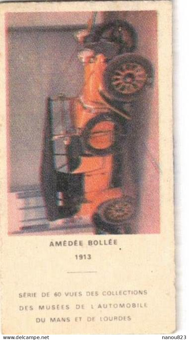 TICKET PUBLICITE DE PESAGE APPAREILS AUTOMATIQUES MUSEE AUTOMOBILE LE MANS LOURDES TRANSPORTS VOITURE AMEDEE BOLLEE - Voitures