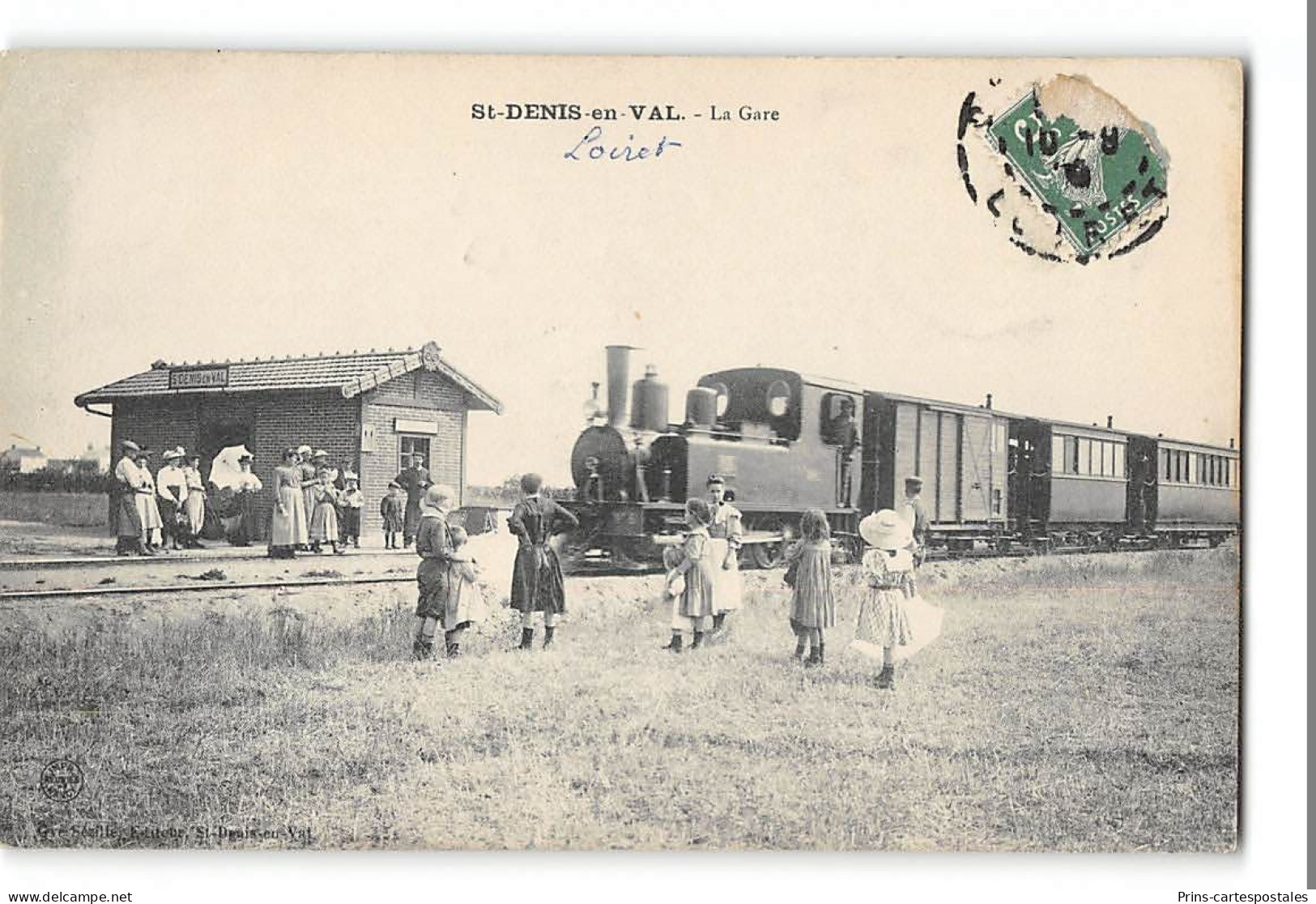 CPA 45 St Saint Denis En Val La Gare Et Le Train Tramway - Other & Unclassified