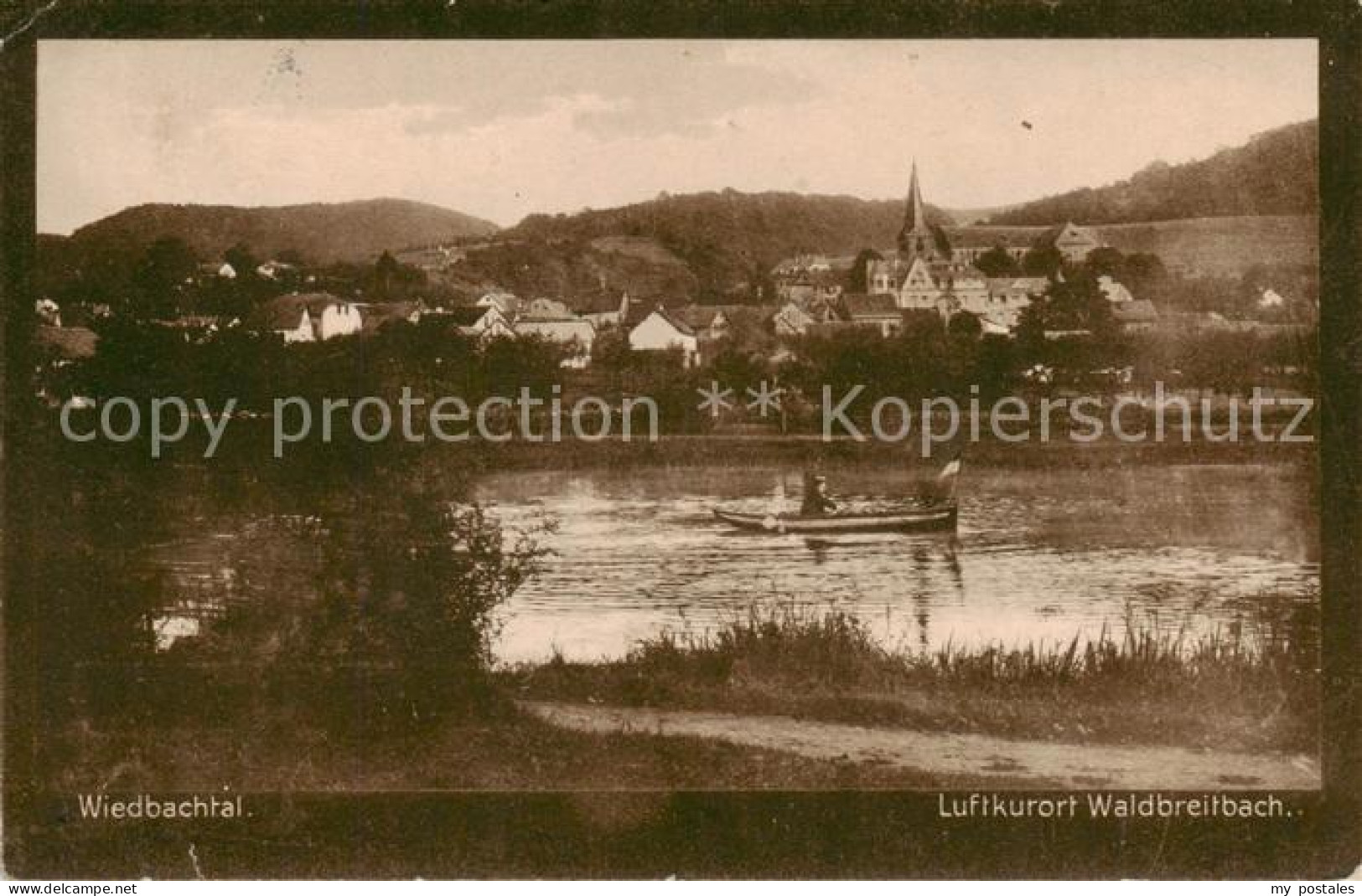 73791987 Waldbreitbach Wied Teilansicht Im Wiedbachtal M. Boot Waldbreitbach Wie - Altri & Non Classificati